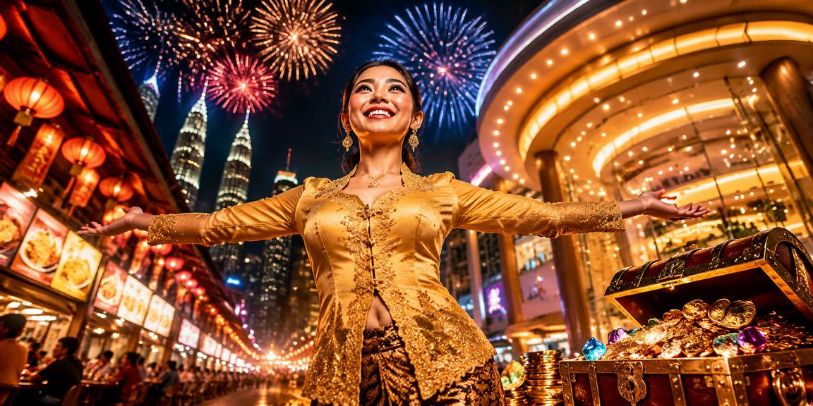 Meja roulette dengan suasana kasino bergaya kebaya di Kuala Lumpur alpha66