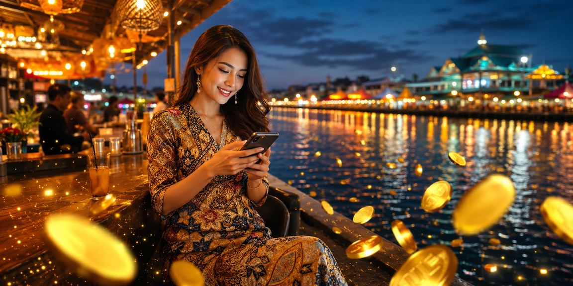 Paparan kasino mudah alih bertema batik Malaysia di platform alpha66